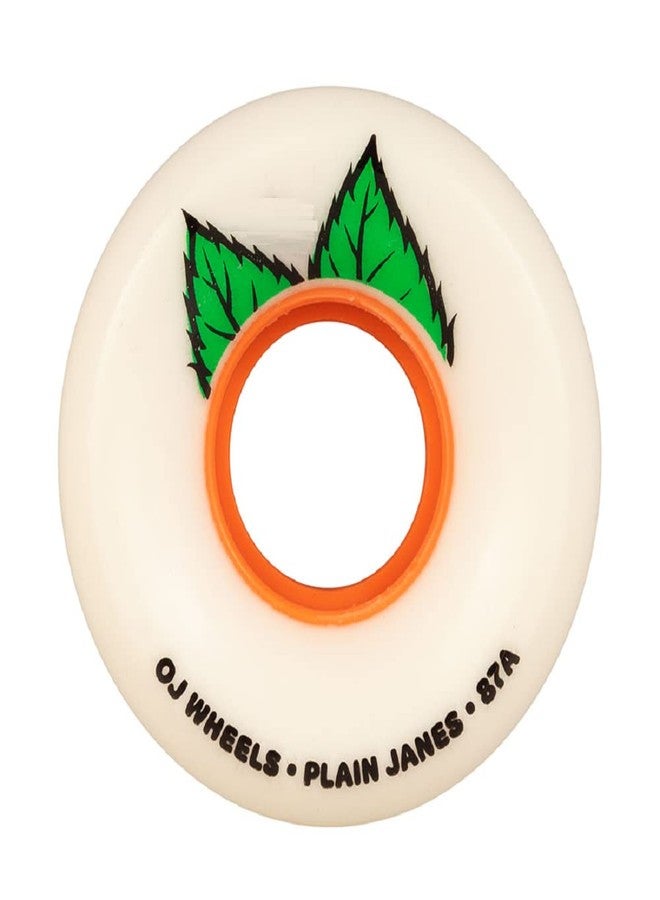 OJ Plain Jane Keyframe 87a Skateboard Wheel 58mm White - Image 1