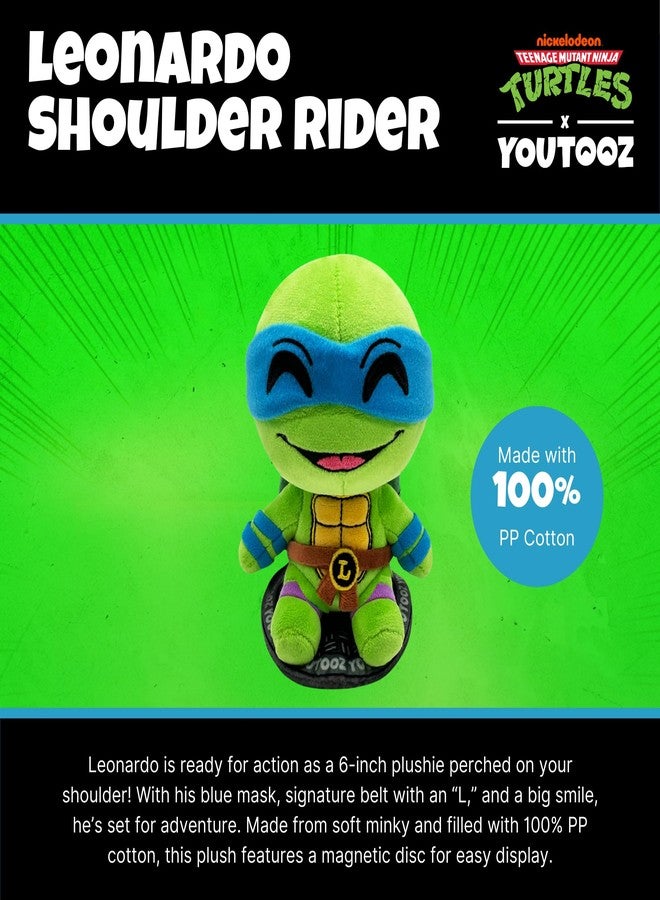 Youtooz TMNT Leonardo Shoulder Rider 6" Plush, Collectible Leonardo Shoulder Rider from Teenage Mutant Ninja Turtles TMNT Plush Collection - Image 2