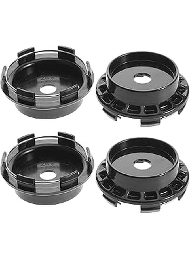 4Pc Black Hubcap Wheel Center Caps Compatible With Multiple Vehicle Models - Image 1