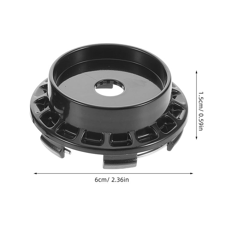 4Pc Black Hubcap Wheel Center Caps Compatible With Multiple Vehicle Models - Image 3
