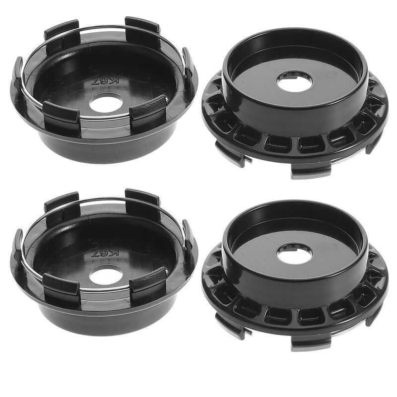 4Pc Black Hubcap Wheel Center Caps Compatible With Multiple Vehicle Models - Image 2