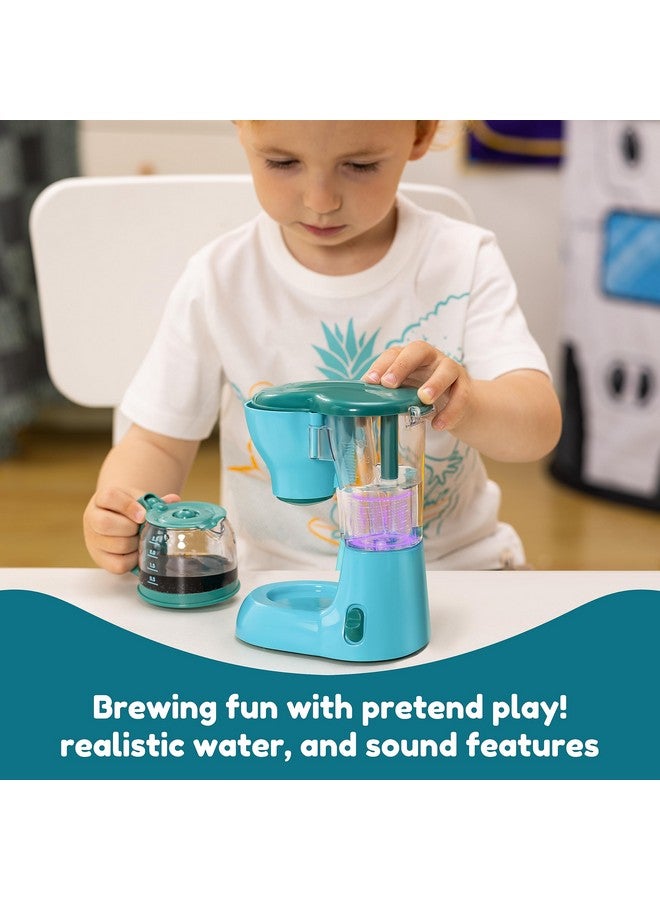 Joyin Play Kitchen Toys, Pretend Play Food Kitchen Accessories GirlsToy with Coffee Maker, Mixer, Toaster with Realistic Lights& Sounds, Birthday Gift for Kids Ages 2 3 4 5, Blue - Image 2