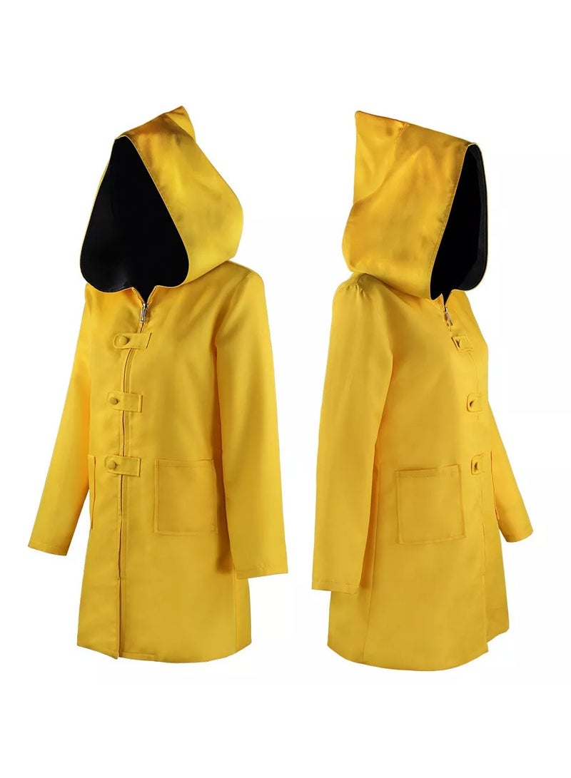 general Little Nightmares Cosplay Costume Six Costume Hooded Raincoat Fashion Kids Unisex - Image 3
