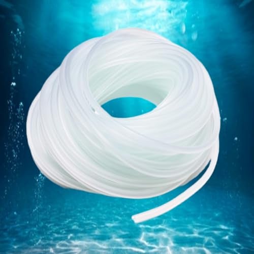 Despacito 10M Silicone Air Pipe for Aquarium Air Pump Pipe Fish Motor Tube Air Bubble for Fish Tank Flexible Water Hose Plastic Tube Transparent Pvc for Aquarium(6mm Diameter) - Image 1
