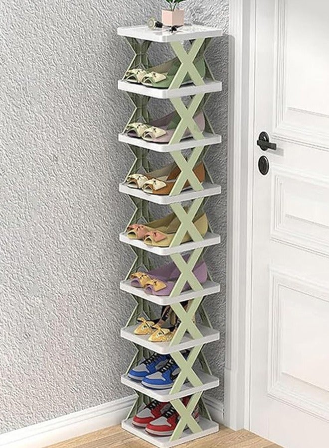 Simple X-Shaped Shoe Rack, Stackable Entry Shoe Rack, Multi-Function Storage Splicing Shoe Cabinet - Image 1