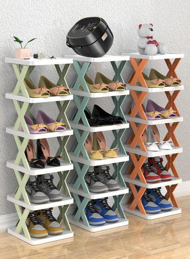 Simple X-Shaped Shoe Rack, Stackable Entry Shoe Rack, Multi-Function Storage Splicing Shoe Cabinet - Image 3