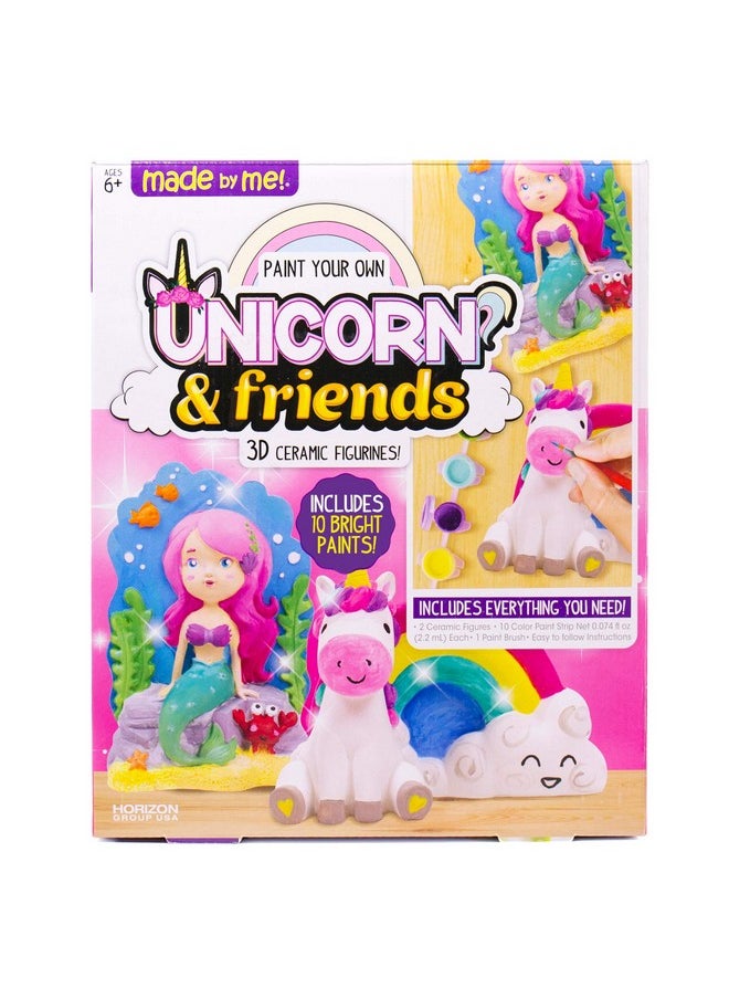made by me Paint Your Own Unicorn Pals Includes An Easy To Paint Unicorn Rainbow & More By Horizon Group Usa Multicolored Multi 13 Piece Set  - Image 1