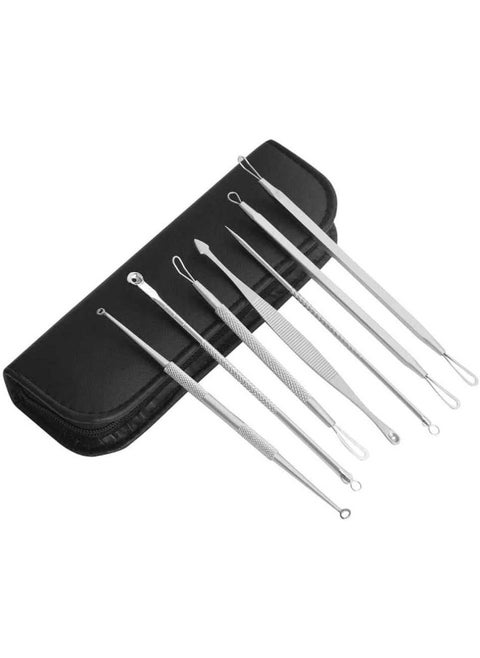 7 Pcs Blackhead Remover Acne Extractor Tools Kit