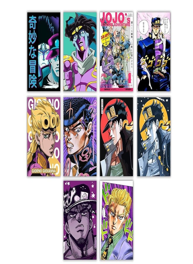 EXO DECOR Pack of 10 jojo bizzare adventure wall poster for room | Size - A4 (11.9x8.3 inch) HD Print | 300 GSM Thick poster (Jojo Bizzare) - Image 1