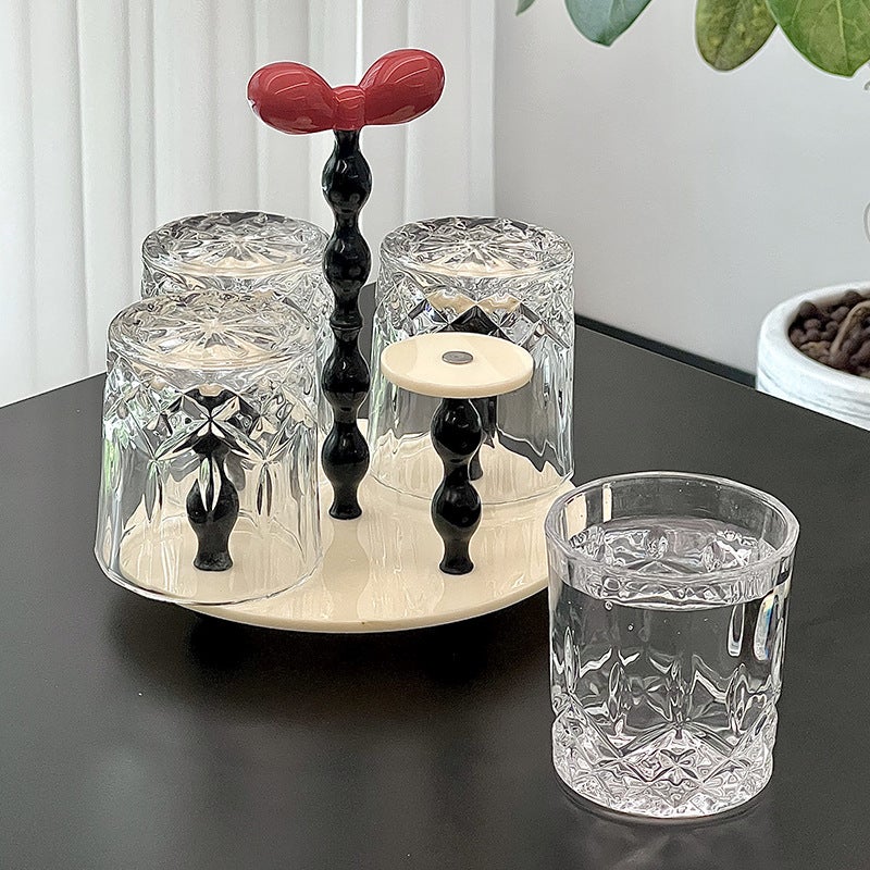 حامل أكواب أكريليك على الطراز الاسكندنافي - تصميم فيونكة، يسع 6 أكواب - Image 5