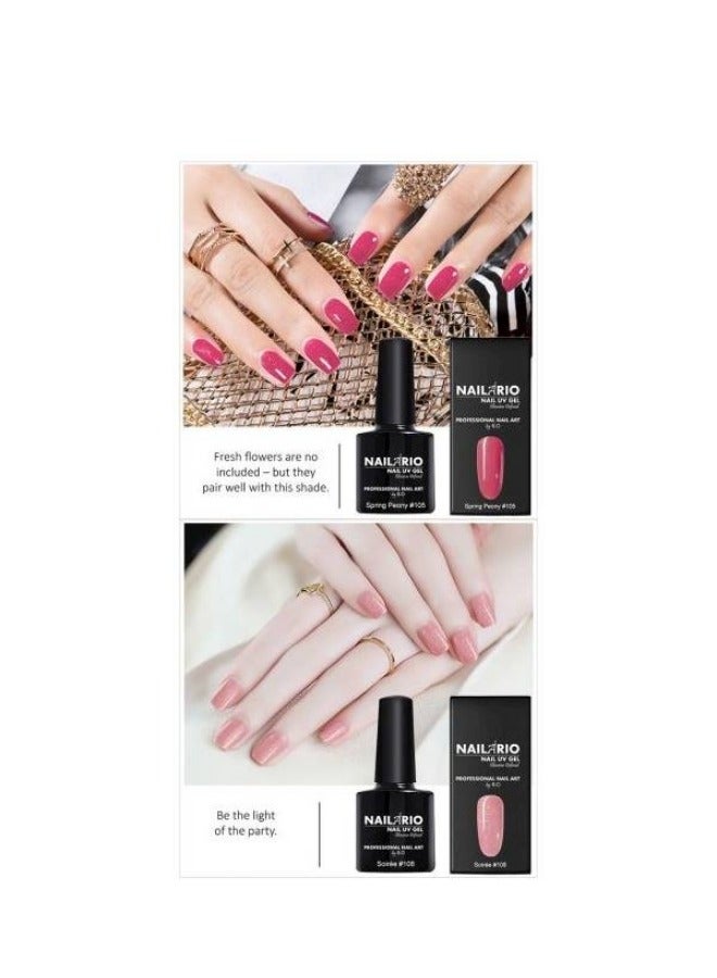 مجموعة طلاء الأظافر الجل 23 في 1 مع مصباح LED - Image 4