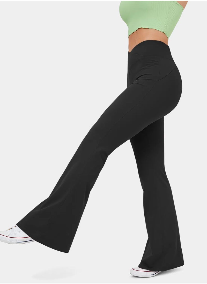 Vicino - Waist Fold Flare Pants - Image 1