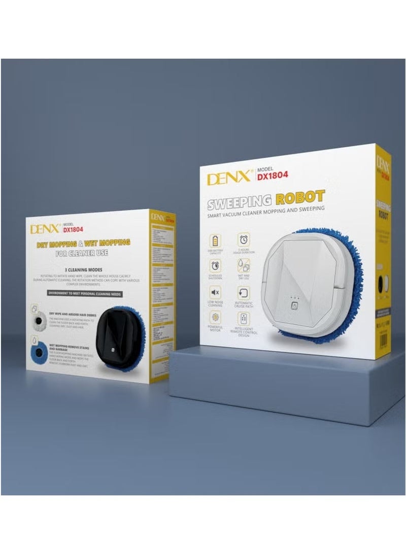 Denx 2 in 1 Robot Vacuum Cleaner For Dry And Wet Cleaning With 360 Degree Rotation, Easy To Carry And Rechargeable - Image 3