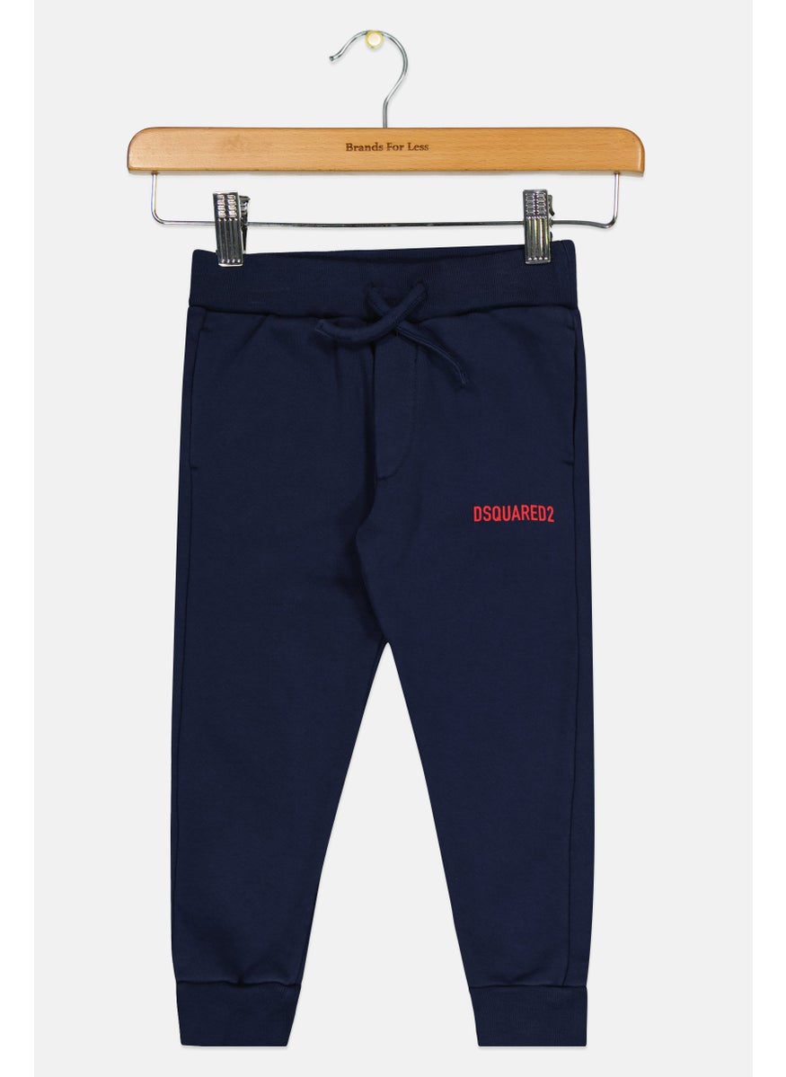 DSQUARED2 Toddlers Boy Brand Logo Drawstring Jogger Pants, Navy  - Image 1