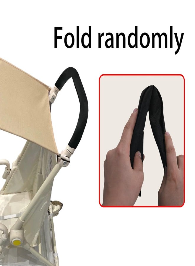 CaoXiong 26.4×1.18×1.18in Armrest Handle Cover, Universal Handle Cover Handle Sleeve Replacement Pushchair,Dust Proof Protector Sleeve Cover Accessory for Pushchair Pram(Black) - Image 2