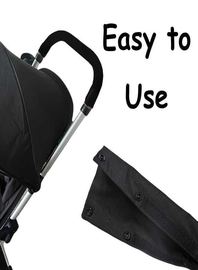 CaoXiong 26.4×1.18×1.18in Armrest Handle Cover, Universal Handle Cover Handle Sleeve Replacement Pushchair,Dust Proof Protector Sleeve Cover Accessory for Pushchair Pram(Black) - Image 4