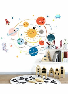 Excefore Planets Wall Sticker Solar System Wall Decals Children Wall Décor Removable Art Decor Space Decoration for Boys Girls Bedroom Wall Decals  - Image 5