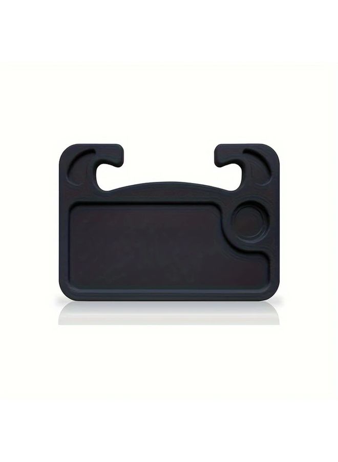 Reversible 3 In 1 Car Steering Wheel Desk Tray With Drink Holder Pen Slot Black - Image 3
