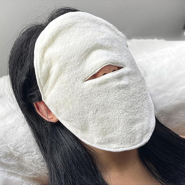 Skin Care Mask Cotton Hot Compress Towel Wet Compress Steamed Face Towel Opens Skin Pore Clean Hot Compress - Image 2