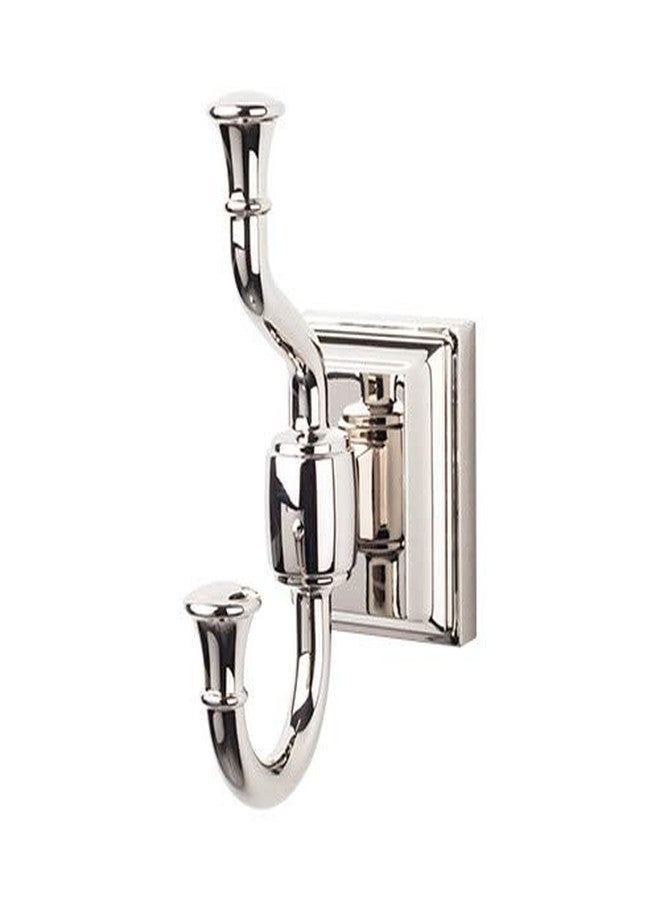 Top Knobs STK2-PN Stratton Bath Double Hook Polished Nickel - Image 2