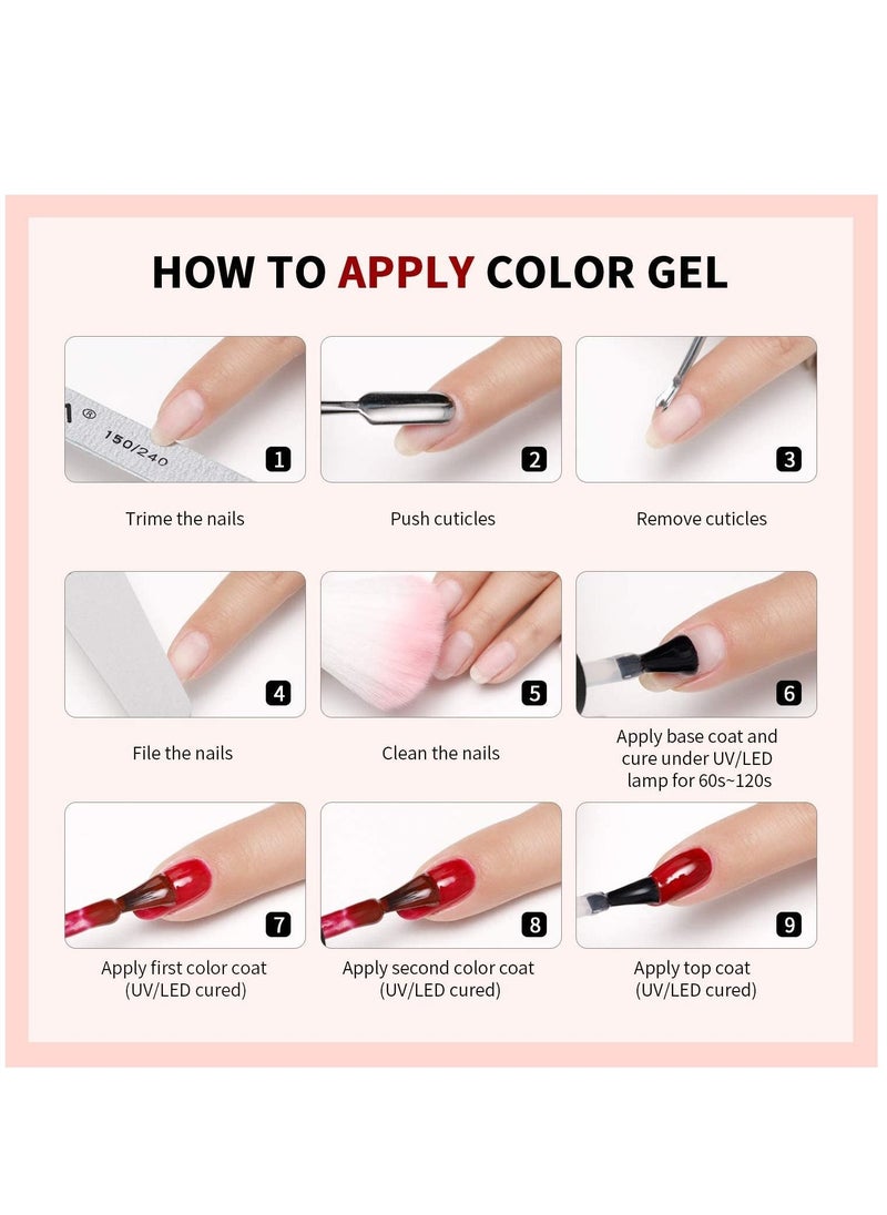 MissTiara 6-Piece UV and LED Nail Gel Polish Set  - Image 3