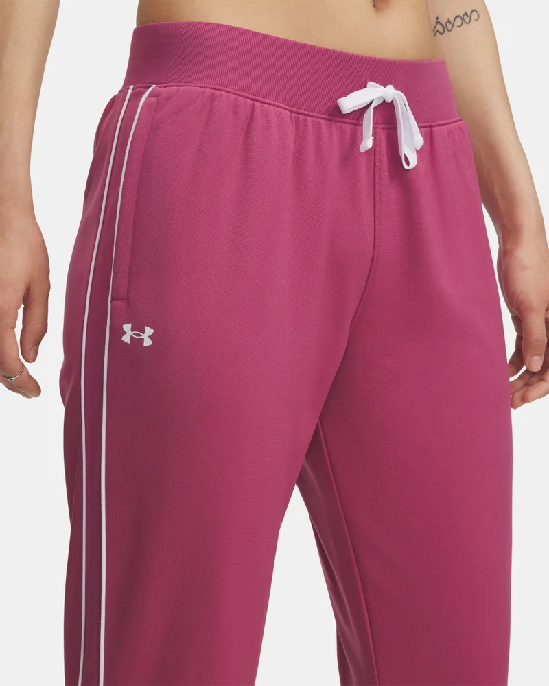 UNDER ARMOUR Pink Women's Rival Tricot Training Tracksuit for Women | Best Price UAE
