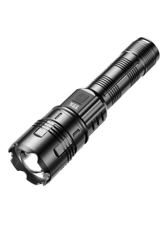 Dedicated Flashlight Outdoor Strong Light Searchlight Digital Display Power Display Waterproof Retractable Focusing 90 Flashlight 50-Product Specifications:Digital Display White Laser Wick (color Box)  - Image 3