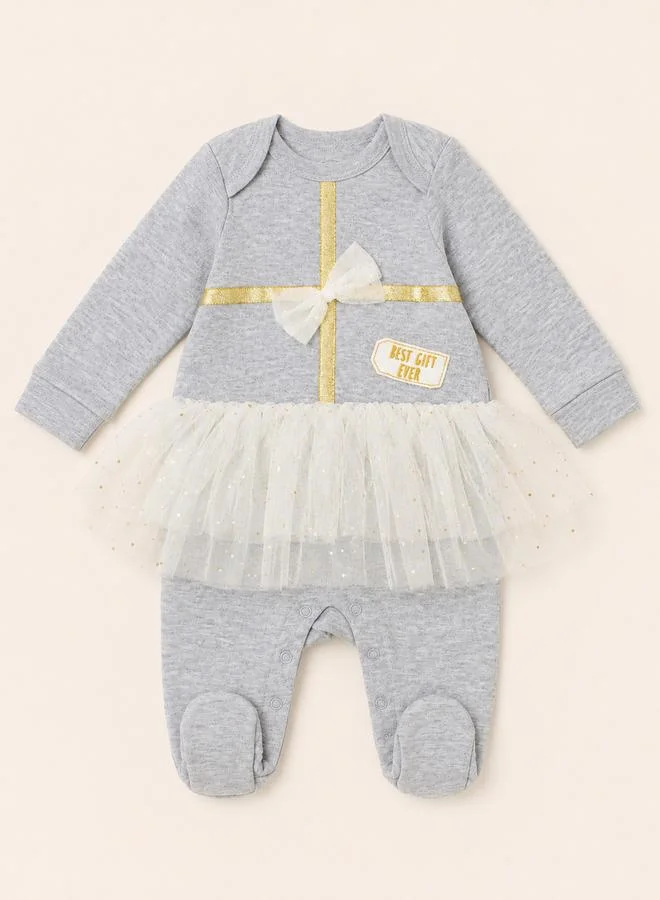 Mothers Choice Grey Mini Tulle Tutu Jumpsuit