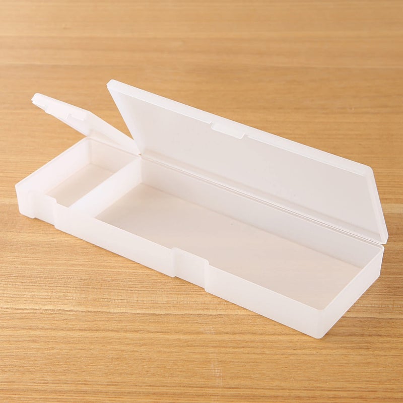 Muji Polypropylene Double Pen Case 210 Ã— 70 Ã— 25mm Made in Japan [2 Size Open] - Image 2