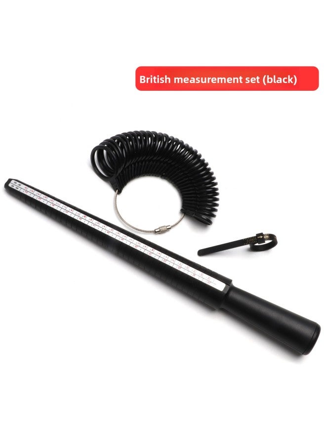 European Plastic Ring Ring Ring Rod Measuring Belt Three-piece Set Of US Gauge Hong Kong Soft Ruler Measuring Finger Circumference Size 