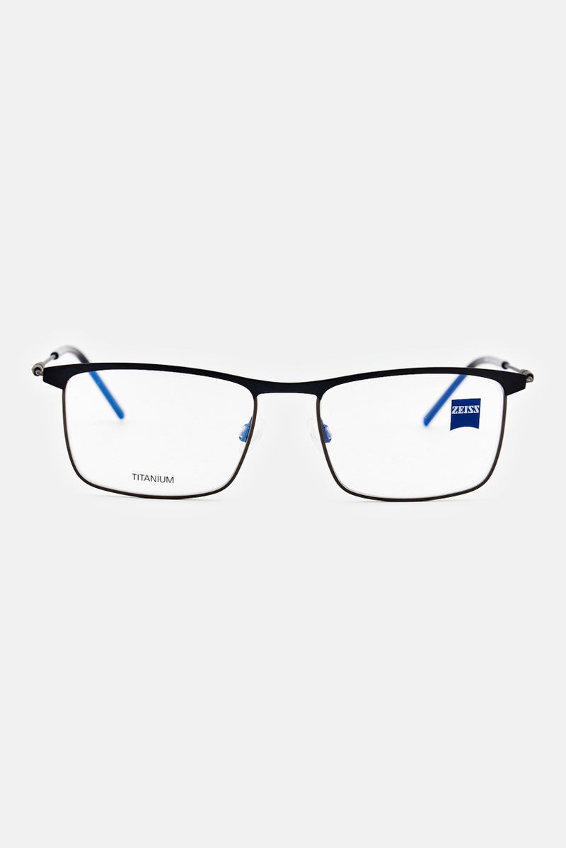 Zeiss Men ZS22102 Rectangular Eyeglasses, Black - Image 1