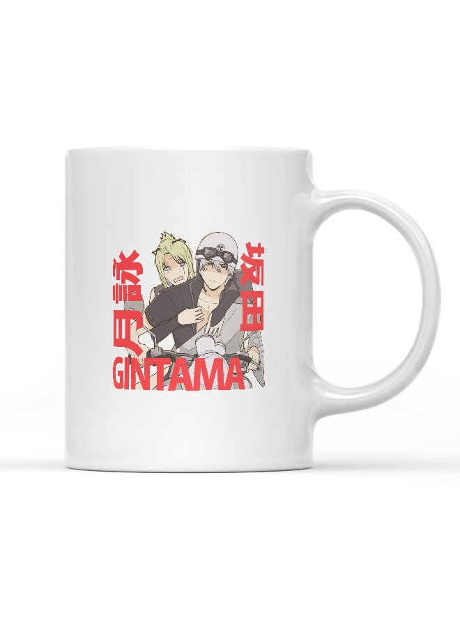 LIT Gintama Mug Gintama Anime Design Mug for Coffee Gintama Tsukuyo Design Gift Mug Bike Ride Couple Bike-Gintoki Fan - Image 1