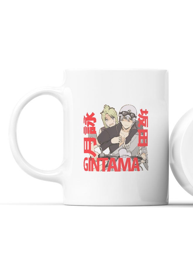 LIT Gintama Mug Gintama Anime Design Mug for Coffee Gintama Tsukuyo Design Gift Mug Bike Ride Couple Bike-Gintoki Fan - Image 2