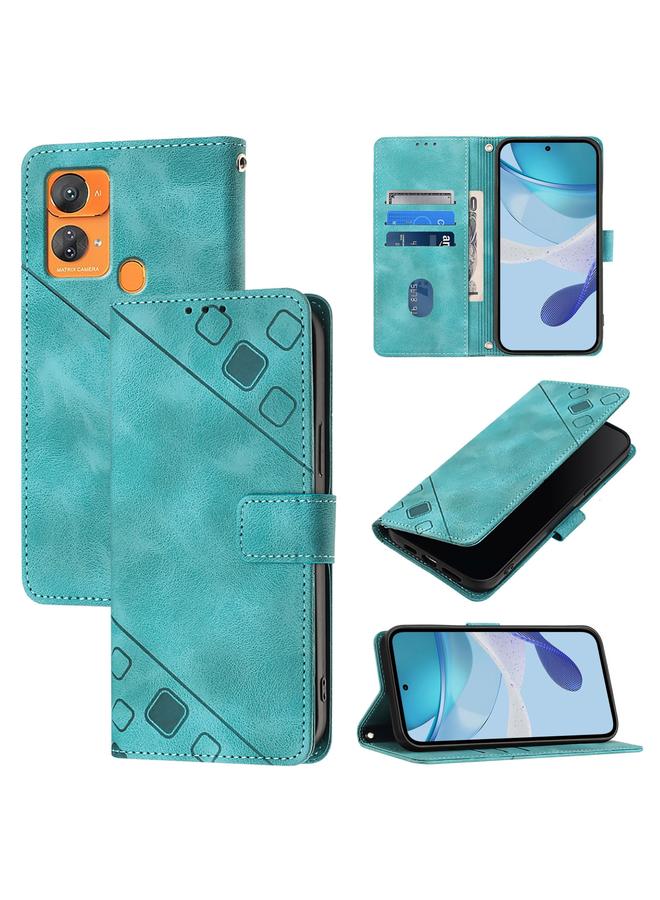 اس-توب جراب لهاتف Oukitel C33 مصنوع من الجلد المنقوش بملمس الجلد - Image 1