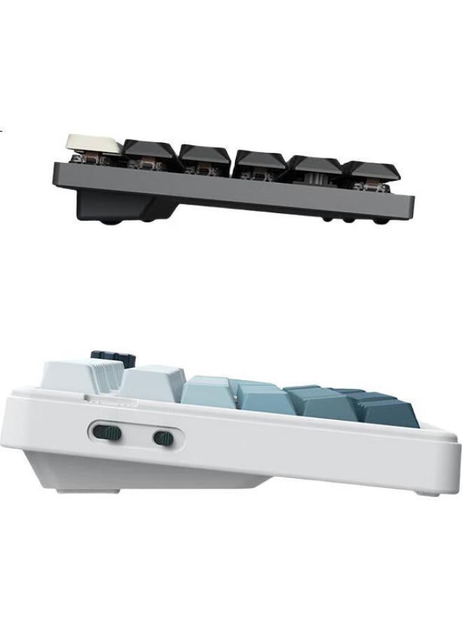 JD.com Jd Jingzao N990Pro Three-Mode Low-Profile Mechanical Keyboard Wireless Bluetooth 101 Keys Kailh Low Tea Axis Aluminum Body Large U[0] Key Office Galaxy Grey - Image 2