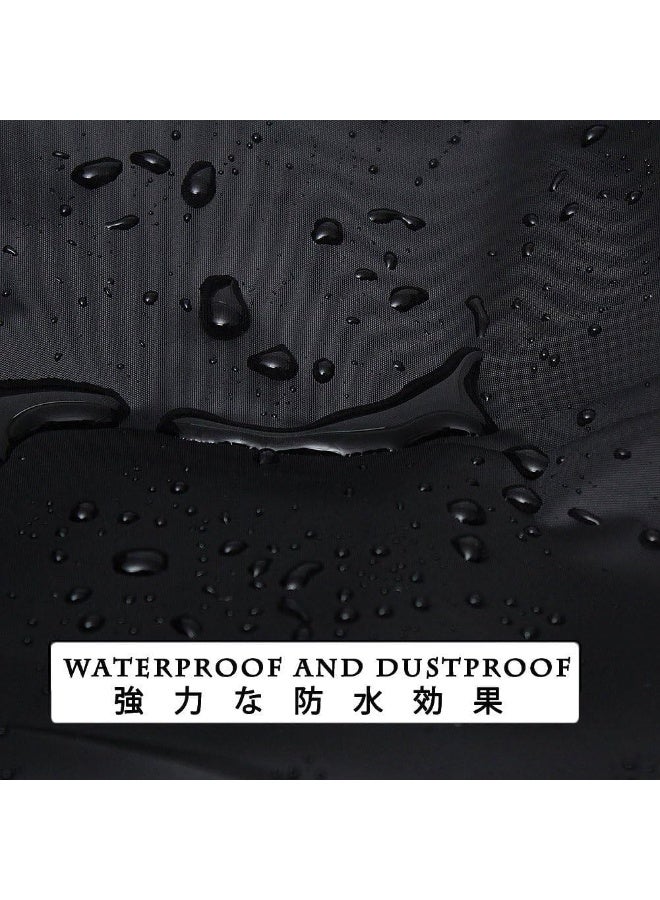 jaexest Bike Waterproof Rain Cover – Bicycle Dust & UV Resistant Cover – Outdoor Cycle Protection Cover – Black & Silver – Fits Most Bicycles - Image 3