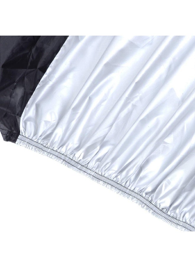 jaexest Bike Waterproof Rain Cover – Bicycle Dust & UV Resistant Cover – Outdoor Cycle Protection Cover – Black & Silver – Fits Most Bicycles - Image 2