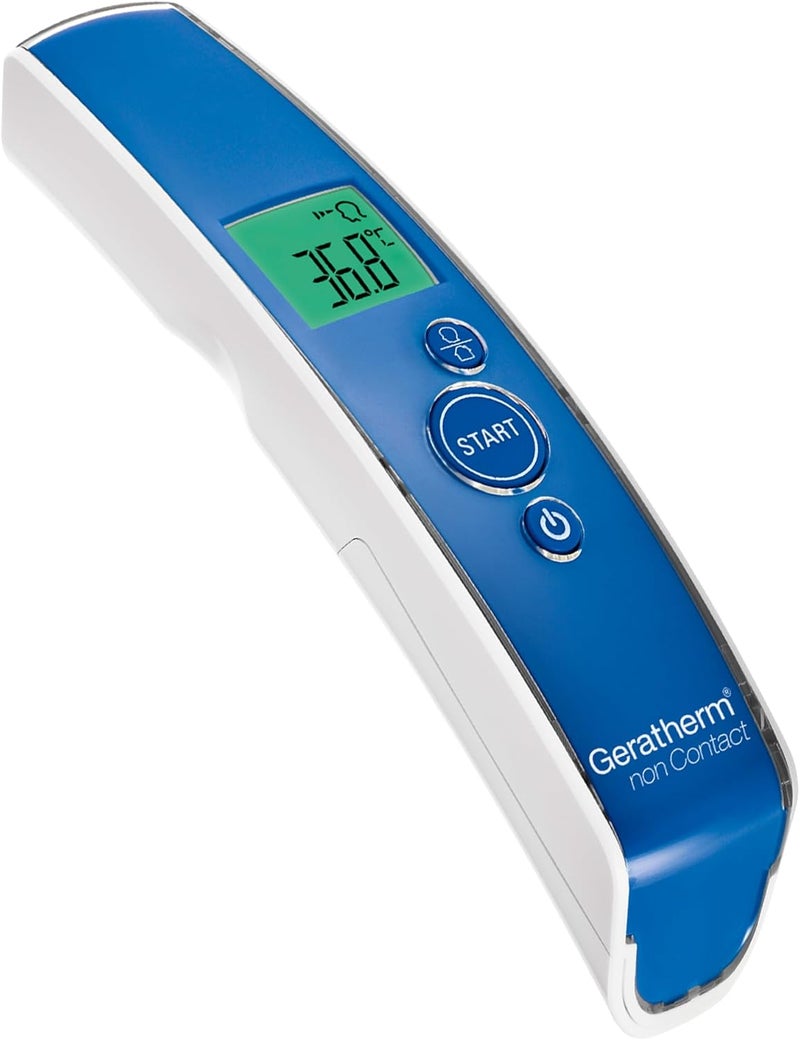 Non-Contact Digital Infrared Thermometer for Body and Surface Temperature - Fast and Accurate Clinical Thermometer for Home and Professional Use - Geratherm