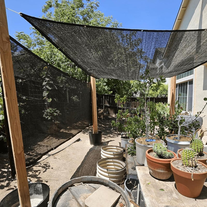 QLOFEI Shade Cloth for Garden Plants Greenhouse, 40-50% Sunblock Neting -for Outdoor Garden Lawn Plant Sun Shade Cloths for Kennel Chicken Coop Easier to Hang Net Cover - Image 3