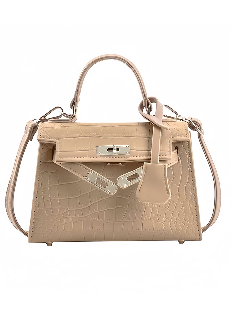 Women's Shoulder bag Satchel Handbag（Khaki）