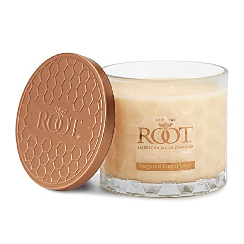 Root Candles Scented Candles Honeycomb Beeswax Blend Premium Handcrafted Candle, 12-Ounce 3-Wick, Sugared Grapefruit - Image 5