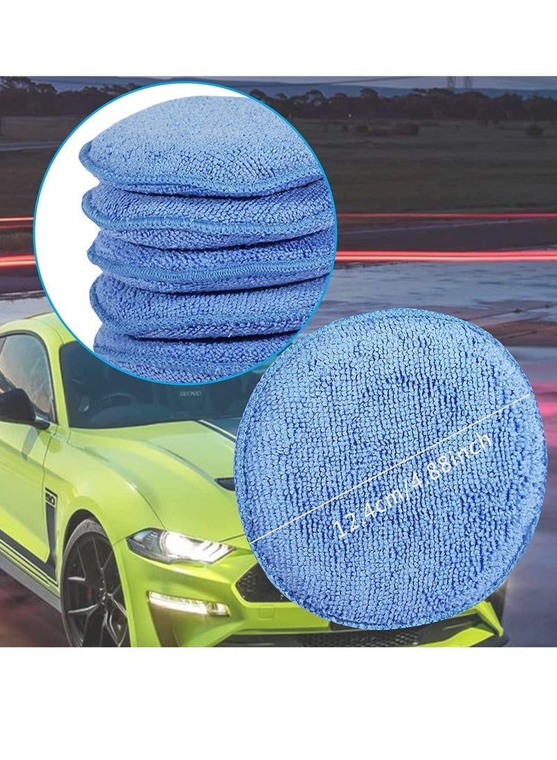 Bukela Microfiber Wax Applicator Pads, Car Wax Applicator, Buffing & Detail Polishing Foam Pads for Car Cleaning and Fine Polishing (5" Diameter, 6 Pack)  - Image 5