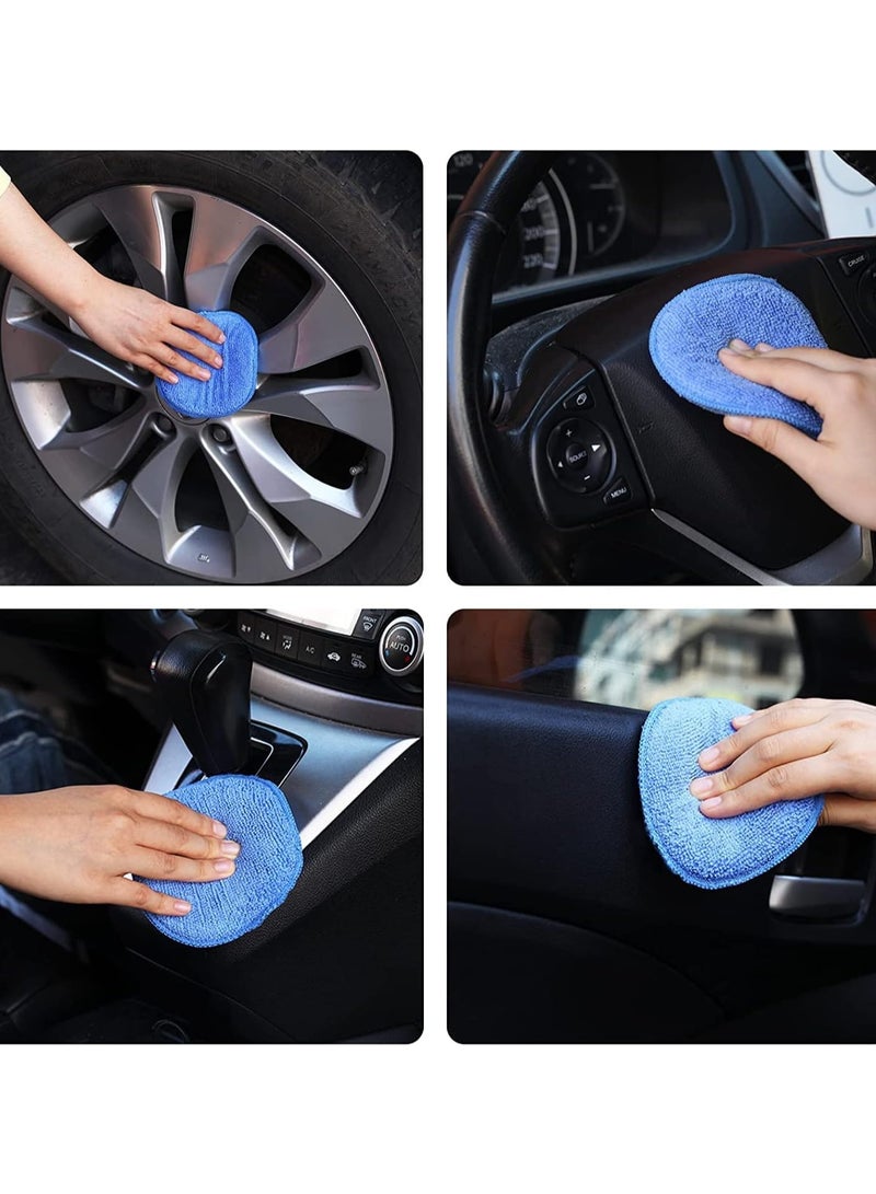Bukela Microfiber Wax Applicator Pads, Car Wax Applicator, Buffing & Detail Polishing Foam Pads for Car Cleaning and Fine Polishing (5" Diameter, 6 Pack)  - Image 3