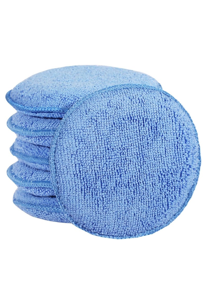 Bukela Microfiber Wax Applicator Pads, Car Wax Applicator, Buffing & Detail Polishing Foam Pads for Car Cleaning and Fine Polishing (5" Diameter, 6 Pack)  - Image 2