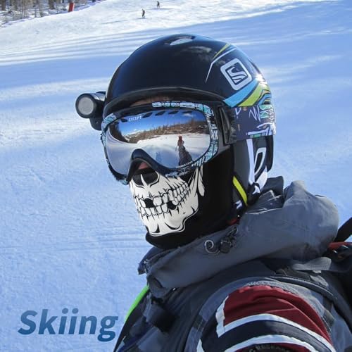 YESLIFE Skull Balaclava Ski Mask for Men and Women, Summer Face Mask for Motorcycle Helmets, Dirt Bike Accessories Neck Gaiter, Bandanas - Image 2