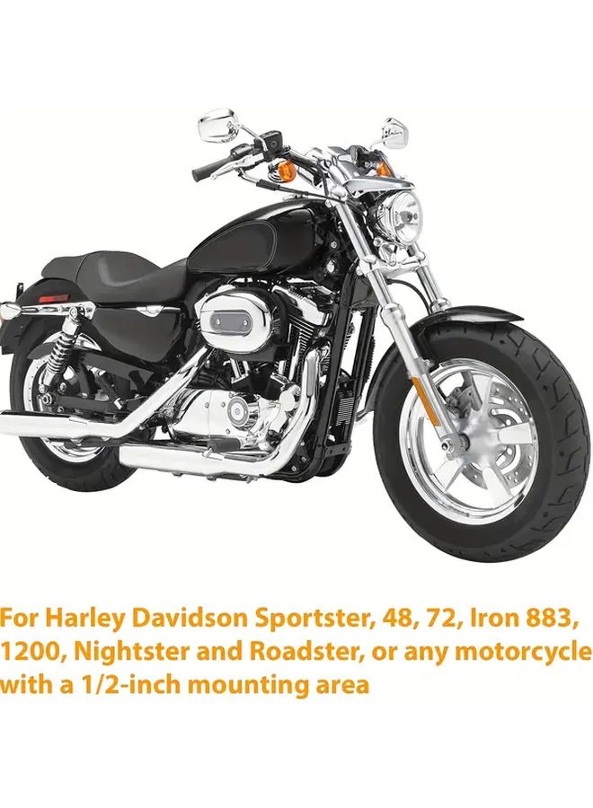 Black Side Mount License Plate Bracket For Harley Davidson Sportster Iron Nightster Roadster - Image 3