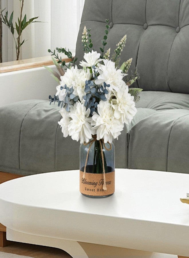 Leftover Fake Flowers in Vase,Artificial Flowers in Vase,Table Centerpieces for Dining Room,Flower Centerpieces for Tables,Faux Flowers in Vase,Kitchen Table Decor,Coffee Table Decor… - Image 2
