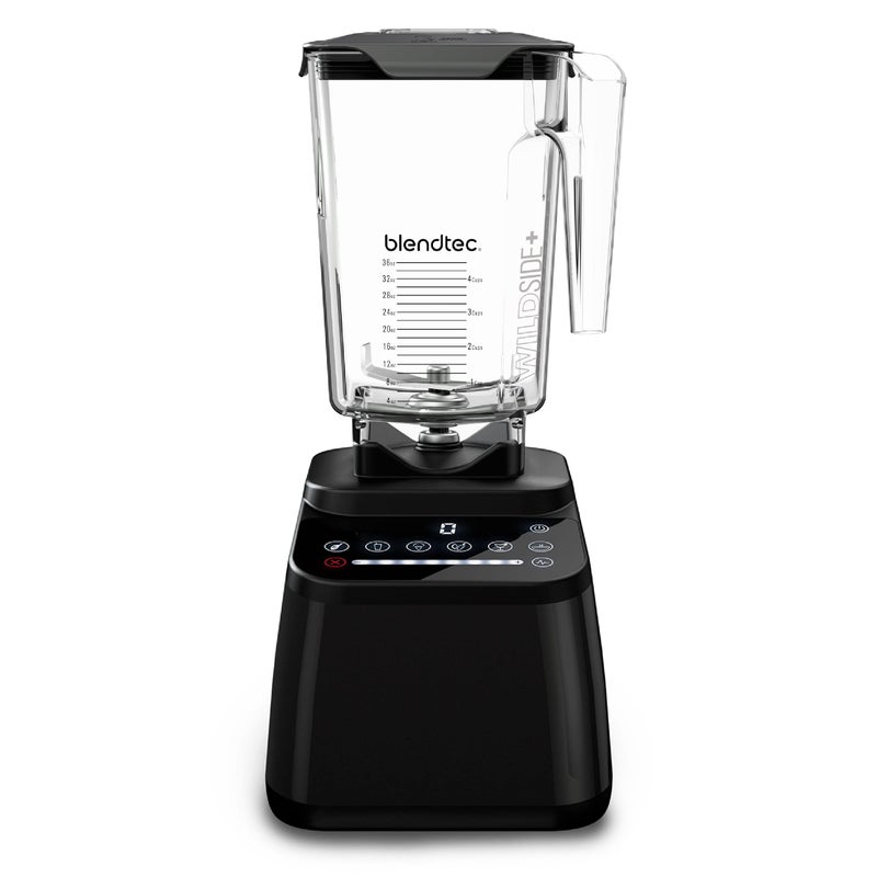 Blendtec Original Designer Series Blender and 90 Oz WildSide Jar  Kitchen Blender Bundle  Black