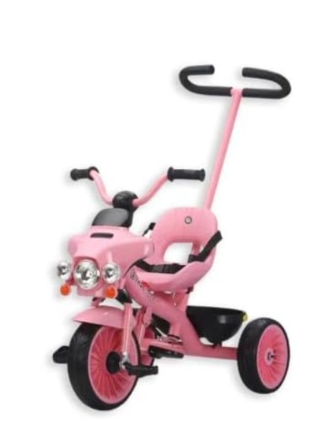 Pro Ride Tricycle with Handle, Pink