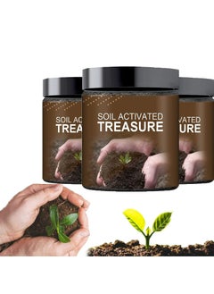 CMGTYYD Soil Activated Treasure, Organic Soil Conditioner, Premium Soil Activated Treasure, Soil Plant Flower Fertilizer, Soil Activator for Raised Garden Beds, Potting Mix, Lawns and Gardens (3pcs)